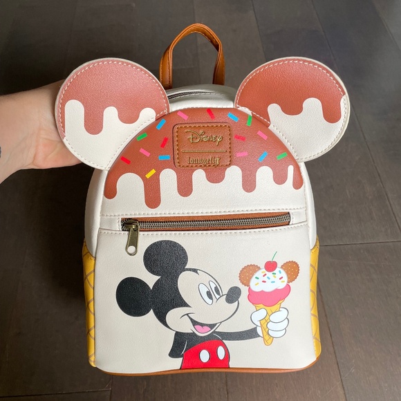 Loungefly Mickey Ice Cream Mini Backpack - Picture 1 of 3